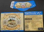Bieretiket Tripel Karmeliet alc vrij Brouw. Bosteels (12u5), Verzamelen, Biermerken, Verzenden, Gebruikt