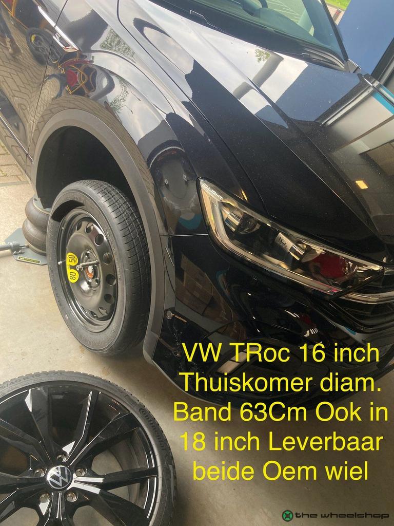Reservewiel Thuiskomer 16 inch VW Golf 7/8 AUDI A3 SEAT Leon, Auto-onderdelen, Banden en Velgen, Gebruikt, -, -, Banden en Velgen