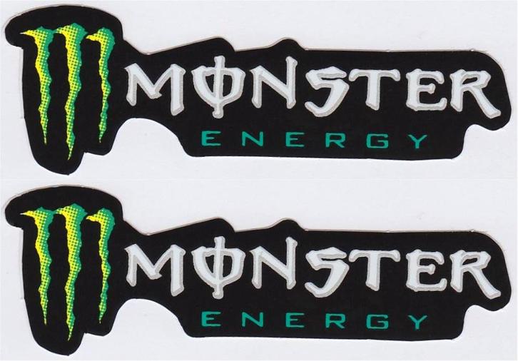 Monster Energy sticker set #8, Motos, Accessoires | Autocollants, Envoi