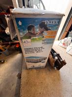 Intex opbouw zwembad 400x200x100 met zandfilter en ladder, Tuin en Terras, Ophalen, Gebruikt, 200 tot 300 cm, 80 tot 120 cm
