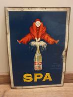 Oud Metaal Reclamebord - SPA 1957 -, Ophalen of Verzenden, Gebruikt, Reclamebord