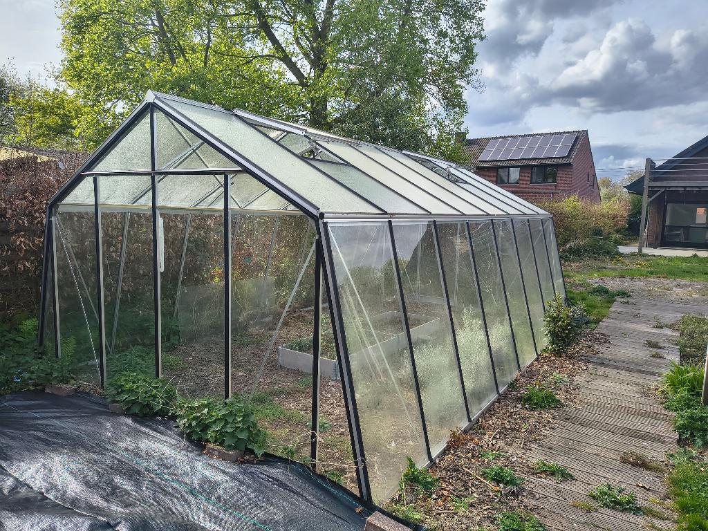 ACD Prestige Serre met schuine wanden - zelf te demonteren, Jardin & Terrasse, Serres, Verre, Serre, Comme neuf, Enlèvement