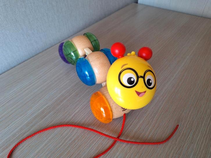 Houten trekdier rups Hape, Kinderen en Baby's, Speelgoed | Houten speelgoed, Zo goed als nieuw, Duw- of Trekspeelgoed, Ophalen of Verzenden