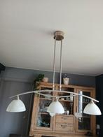 Lustre à 3 lampes, Maison & Meubles, Lampes | Suspensions, Verre, Enlèvement, Utilisé, 50 à 75 cm