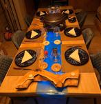 Unieke Boomstamtafel  Blauwe Epoxy (Eettafel +Salontafel), Enlèvement