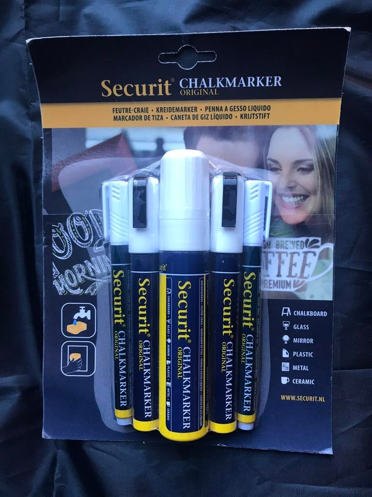 Krijtstift - 5 Stuks - Diverse Punten - Securit NIEUW, Diversen, Schoolborden, Nieuw, Ophalen of Verzenden
