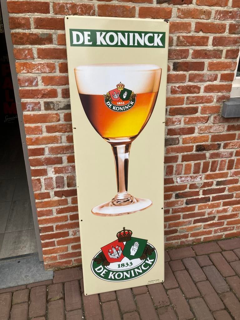 De Koninck emaillerie belge, Verzamelen, Biermerken, Ophalen of Verzenden, Zo goed als nieuw, De Koninck
