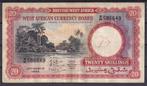 Afrique de l'Ouest britannique 20 shillings 1953, Enlèvement ou Envoi, Autres pays, Billets en vrac