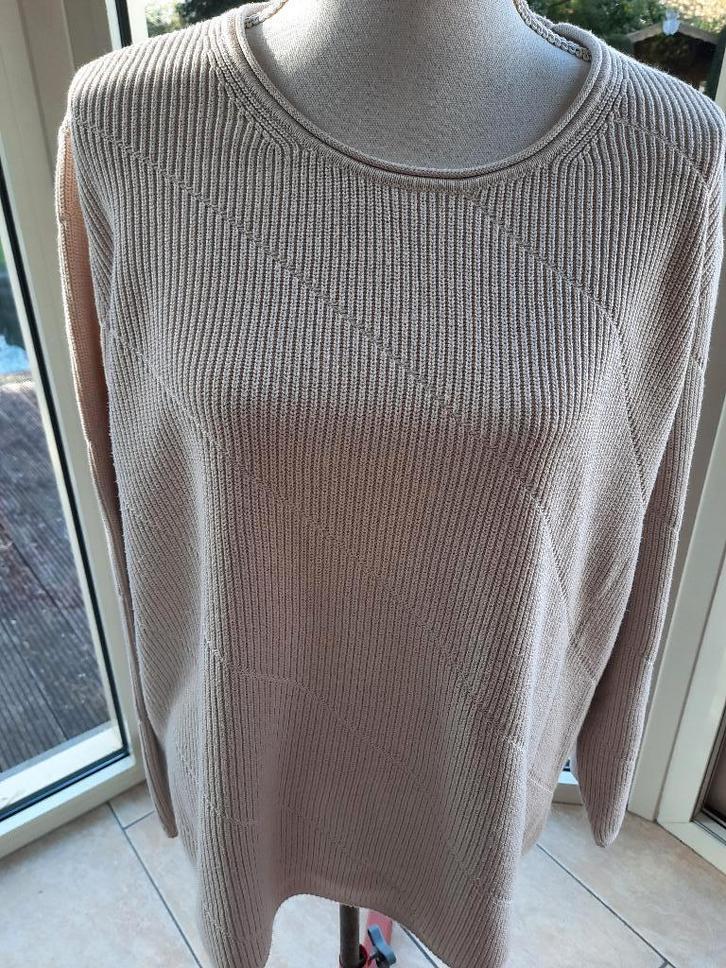 Toffe trui OLSEN - D46 / 48, Kleding | Dames, Truien en Vesten, Zo goed als nieuw, Maat 46/48 (XL) of groter, Beige, Ophalen of Verzenden