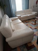 Canapé 3 places Blanc Château d'Axe, Maison & Meubles, Canapés | Salons, Comme neuf, Enlèvement, Cuir, Château d'Axe