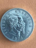 Zilvermunt Vitorio Emanuele II, Zilver, Italië, Losse munt, Overige waardes