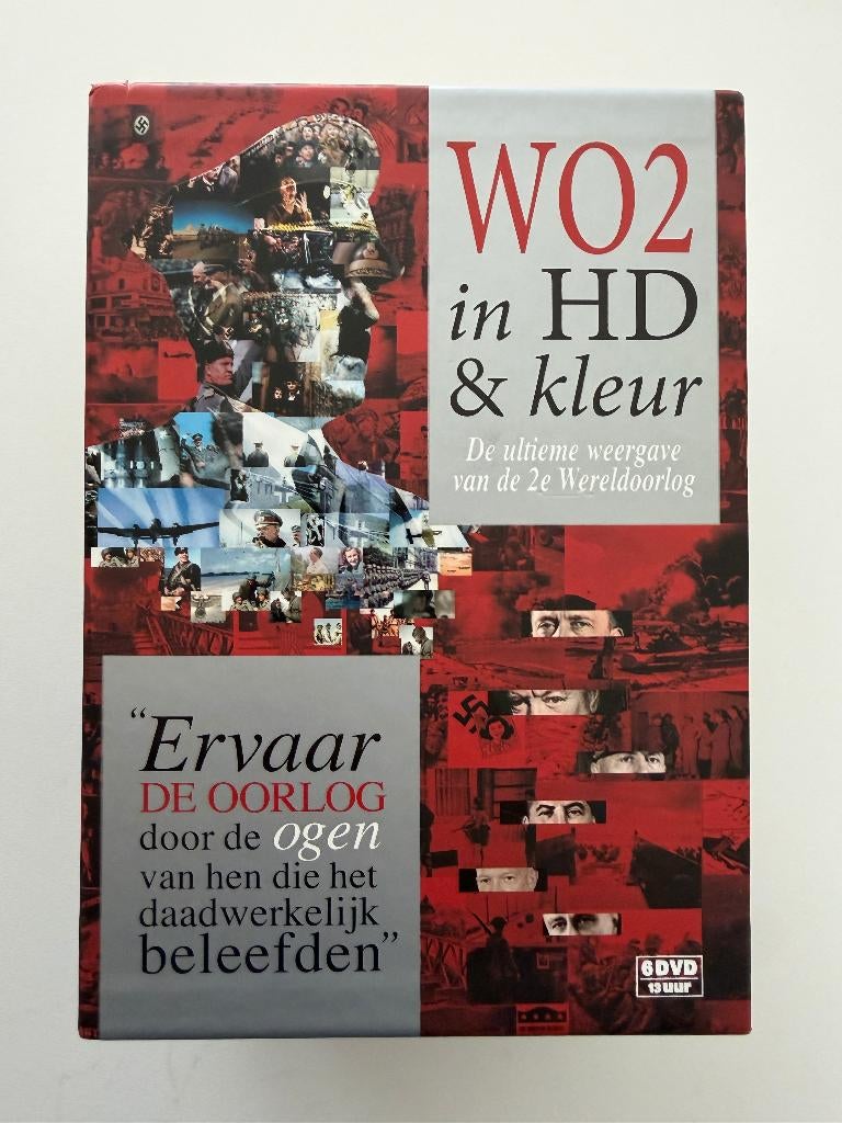 WO2 in HD & Kleur (6-DVD Box) De Complete Collectie, Cd's en Dvd's, Dvd's | Documentaire en Educatief, Gebruikt, Oorlog of Misdaad