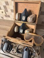 Partij halfgelaatsmaskers 3M & veiligheidbril en kist, Ophalen of Verzenden, Zo goed als nieuw