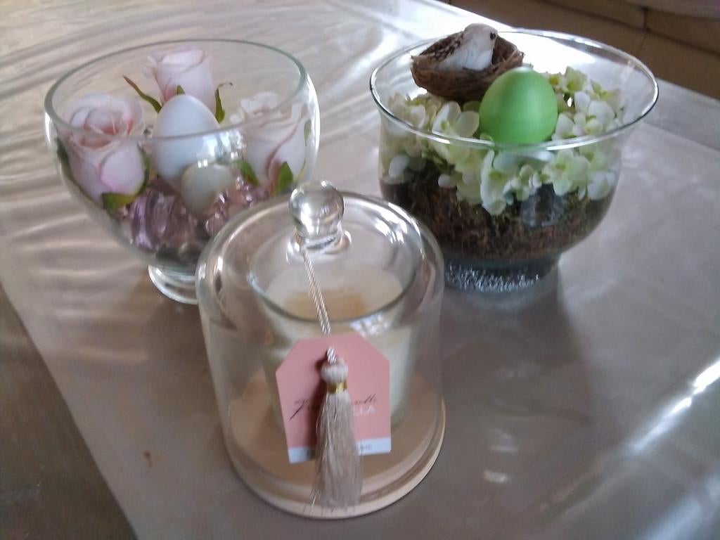 3 VASES EN VERRE COMPACTS, Maison & Meubles, Accessoires pour la Maison | Vases, Enlèvement