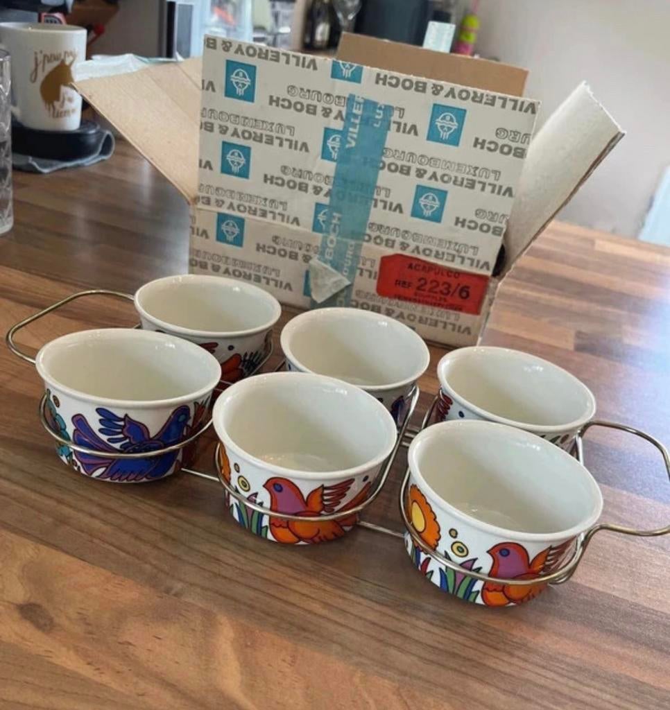 6 ramequins acapulco villeroy & boch, Enlèvement, Comme neuf