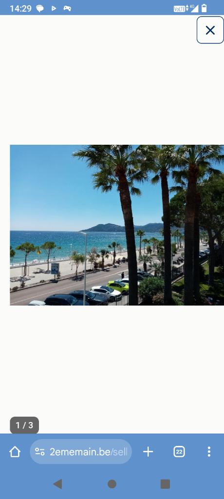 Cannes la Bocca face à la plage, Vakantie, Vakantiehuizen | Frankrijk, Provence en Côte d'Azur, Appartement, Stad, Aan zee, 1 slaapkamer
