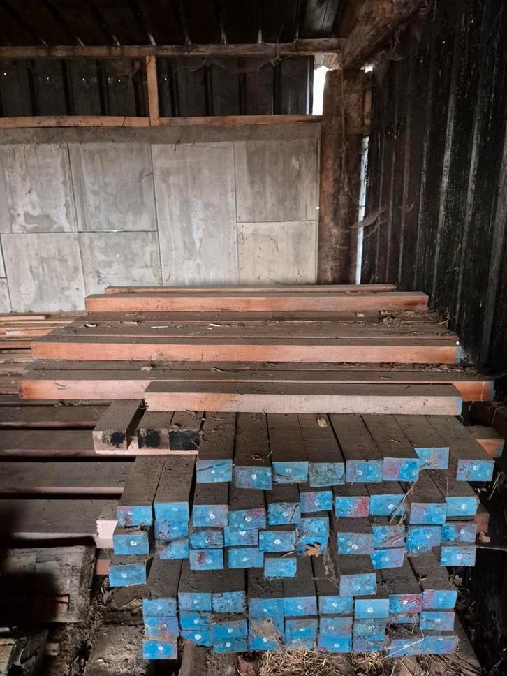 Meranti balken, Doe-het-zelf en Bouw, Hout en Planken, Nieuw, Balk, Overige houtsoorten, 50 mm of meer, Ophalen