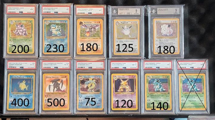 Pokémon WOTC vintage PSA slabs te koop, Hobby & Loisirs créatifs, Jeux de cartes à collectionner | Pokémon, Enlèvement ou Envoi