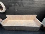 steigerhouten loungebank met kussens, Ophalen, Zo goed als nieuw