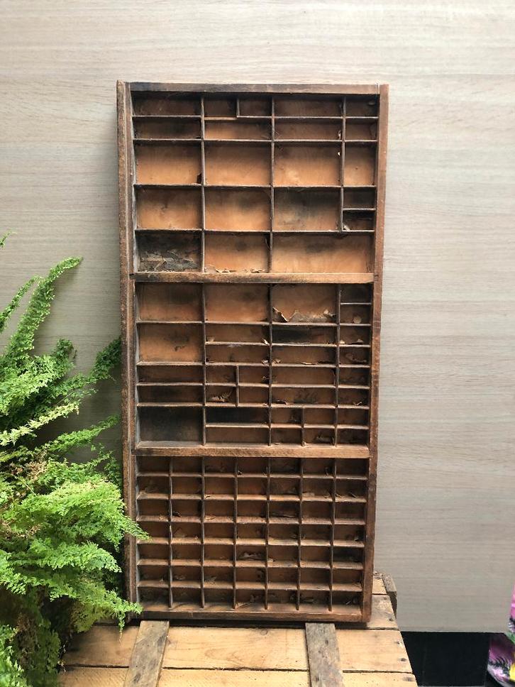 authentieke letterbak, Antiek en Kunst, Curiosa en Brocante, Ophalen