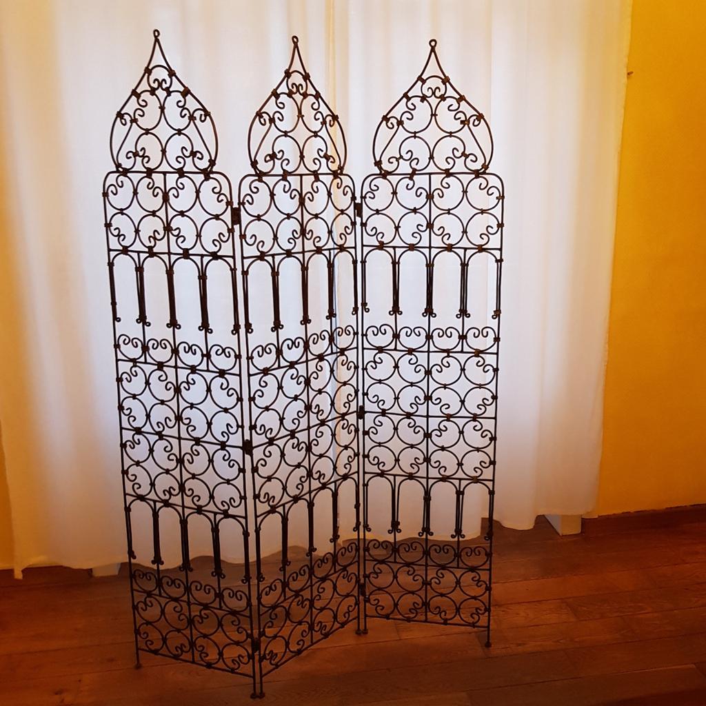 Paravent 3 volts en fer forgé !, Enlèvement