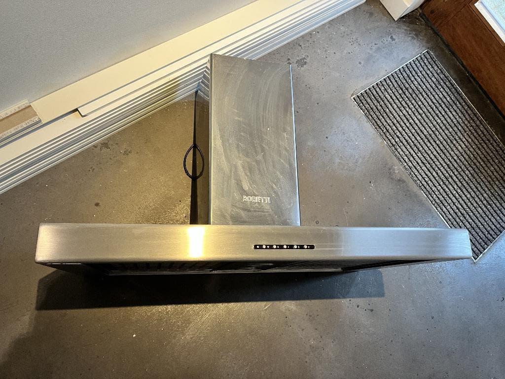 Hotte Boretti 90x52 cm, Electroménager, Hottes, Moteur, Hotte murale, Enlèvement, Utilisé