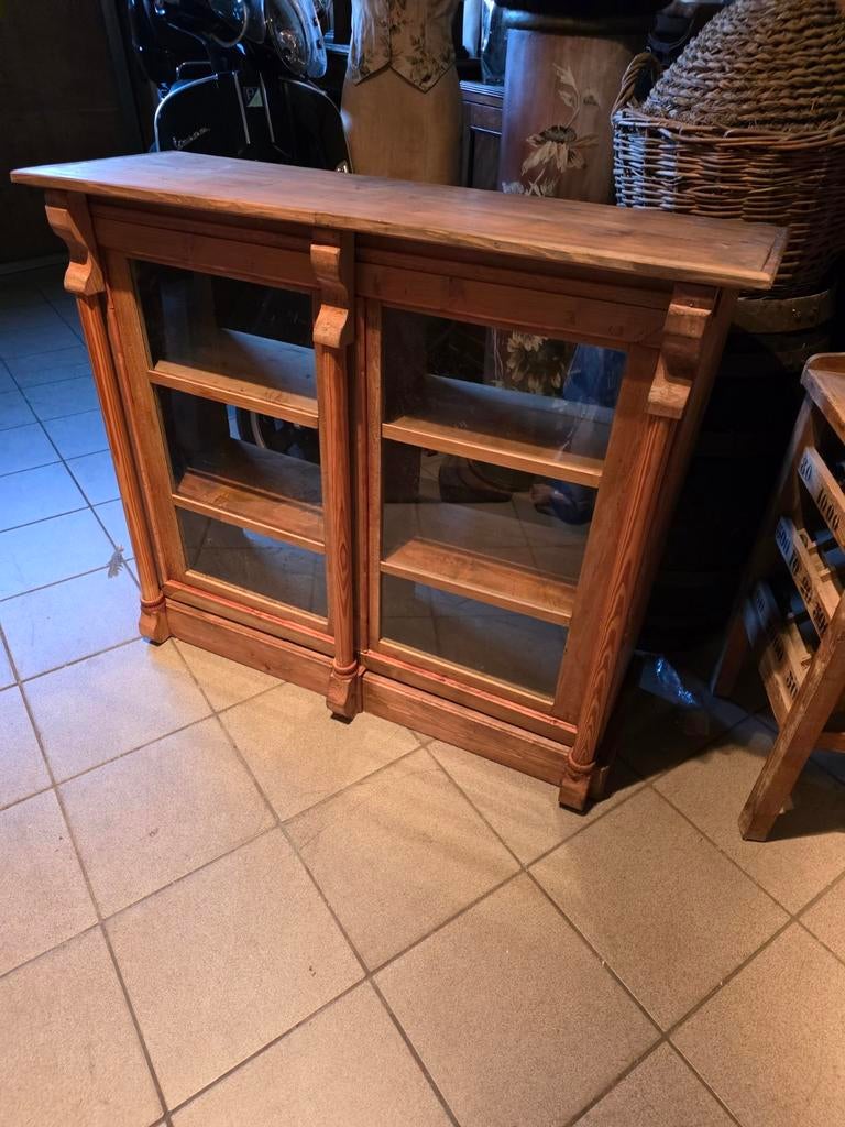 Oude grenen toonbank, Ophalen of Verzenden