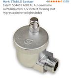 Automatische ontluchter Caleffi, Ophalen