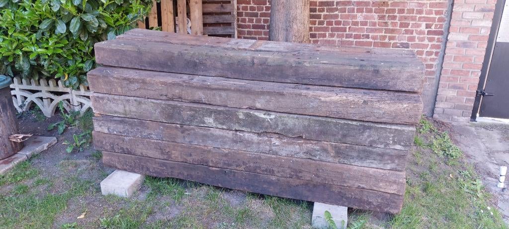 NIEUWE AZOBÉ spoorwegbal!!! 200 cm  23 cm  13 cm, Ophalen, 25 tot 50 cm, Biels, Minder dan 25 cm