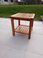 Table d'appoint de Jardin en teck vernis 50/50/50cm, Jardin & Terrasse, Enlèvement