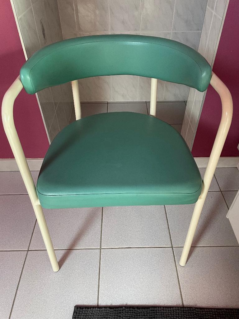 stoel/zeteltje, Ophalen, Zo goed als nieuw, Wit, Leer