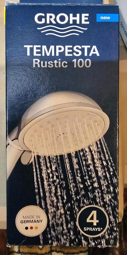 Douchekop Tempesta, Doe-het-zelf en Bouw, Sanitair, Chroom, Ophalen