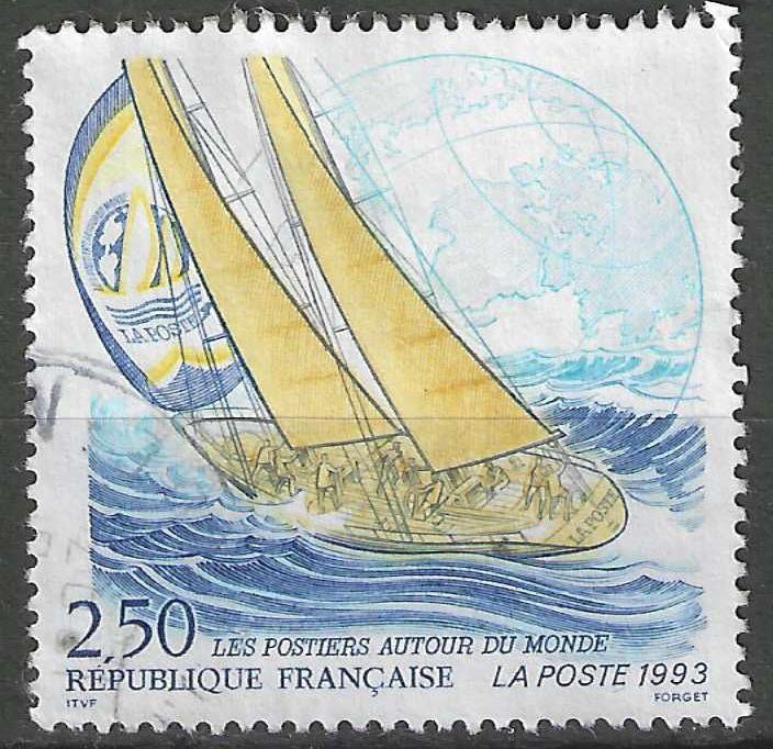 France 1993 - Yvert 2831 - Course avec pain « La Poste  (ST), Envoi, Affranchi