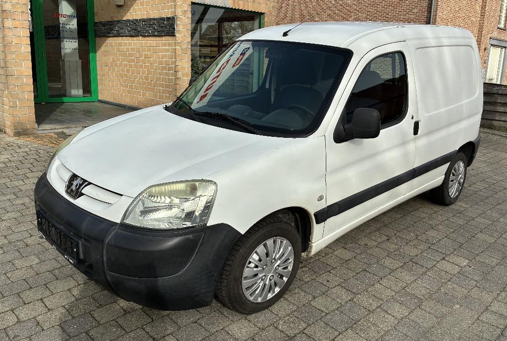 Peugeot Partner * 1J GARANTIE * GEKEURD * ZEER PROPER, Auto's, 4 deurs, Wit, Bedrijf, Te koop