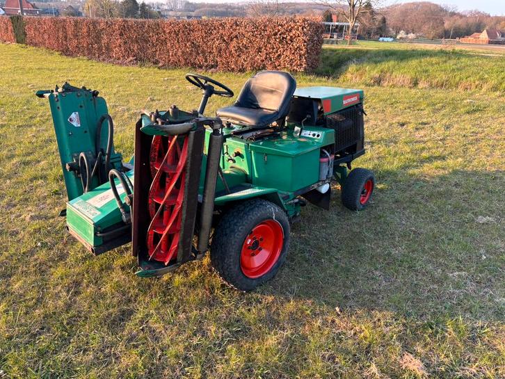 Ransomes 213D zitmaaier/kooimaaier, Tuin en Terras, Grasmaaiers, Gebruikt, 50 cm of meer, Kooimesmaaier, Ophalen