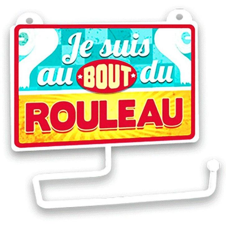 Dérouleur à papier toilettes humoristique "Bout Du Rouleau", Divers, Papier cadeau, Neuf, Enlèvement ou Envoi