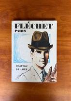 Panneau d'affichage en carton FLÉCHET Luxury Hats, Collections, Marques & Objets publicitaires, Enlèvement ou Envoi, Comme neuf