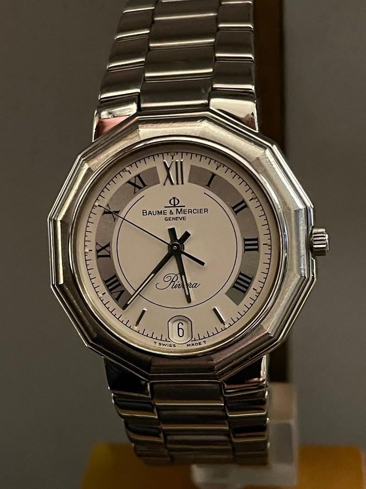 Zeer mooi HORLOGE Baume et Mercier RIVIERA 5131 34mm, Handtassen en Accessoires, Horloges | Dames, Zo goed als nieuw, Polshorloge