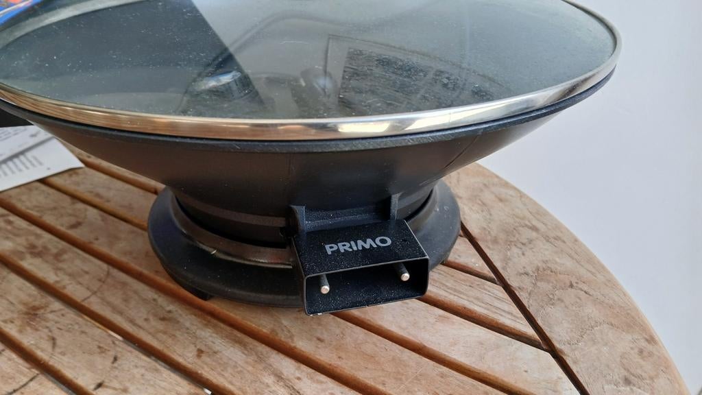 wok electrique fait tout por cuisine, Maison & Meubles, Enlèvement, Comme neuf, Verre, Wok