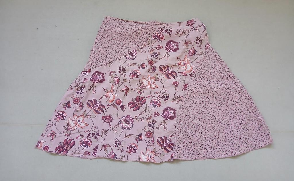 Katoenen rok met bloemenpatroon – merk: CNB – maat 40, Kleding | Dames, Rokken, Zo goed als nieuw, Maat 38/40 (M), Roze, Knielengte