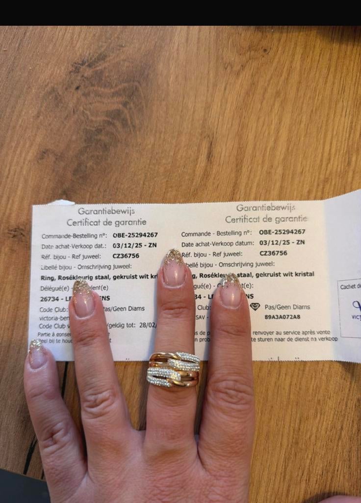 Ring victoria maat 56, Handtassen en Accessoires, Ophalen, Zo goed als nieuw