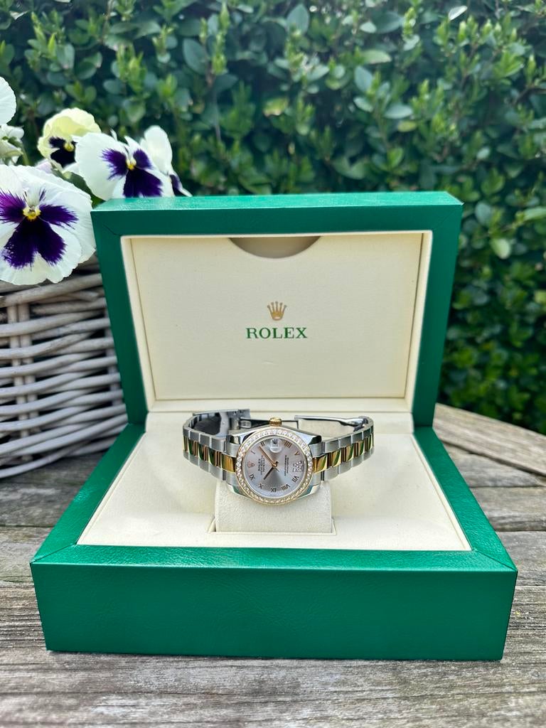 Rolex Datejust Lady bicolore, Rolex, Enlèvement ou Envoi, Comme neuf, Or