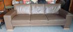 Lederen sofa (tweezit en driezit), Maison & Meubles, Canapés | Salons, Banc droit, Enlèvement, Utilisé, Cuir