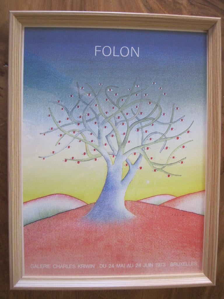 Jean-Michel Folon – Offset affiches, Antiek en Kunst, Ophalen of Verzenden