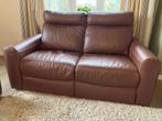 Lederen 2-zits zetel van Chateau d’Ax, Ophalen, 150 tot 200 cm, Tweepersoons, Zo goed als nieuw