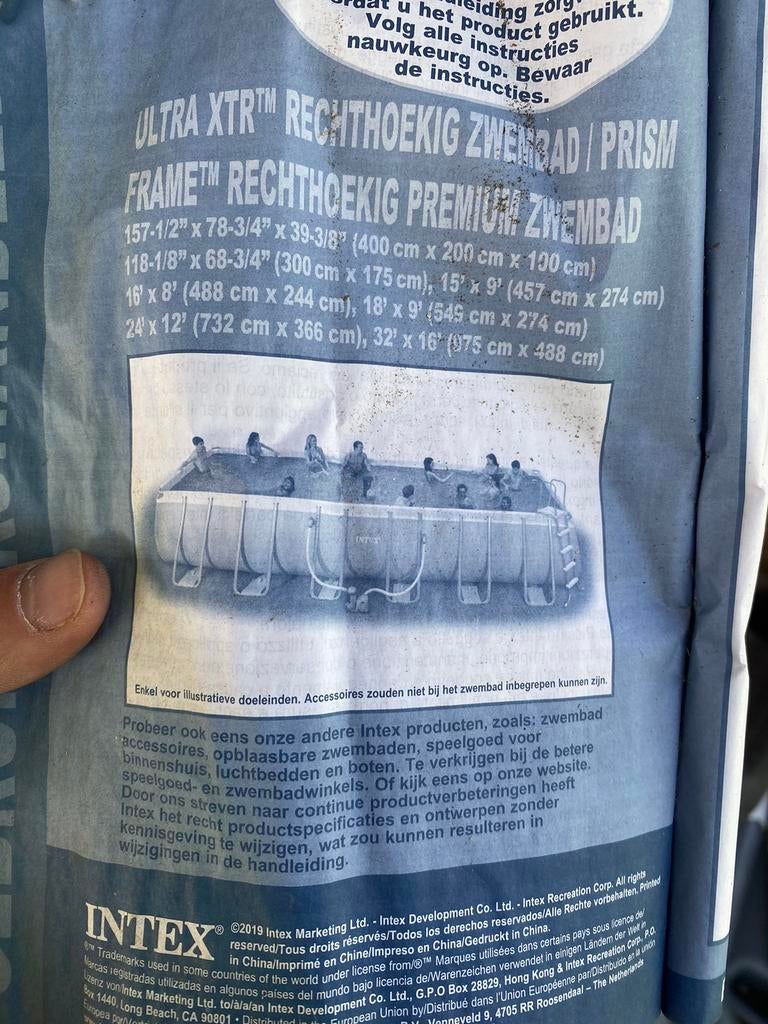 Piscine, Jardin & Terrasse, Piscines, Utilisé, Piscines hors sol, 120 cm ou plus, 400 cm ou plus, Rectangulaire, Enlèvement