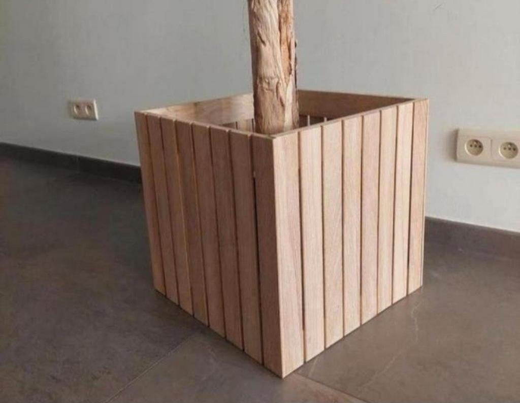 Jardinières en chêne massif élégantes et élégantes - canapé, Jardin & Terrasse, Enlèvement