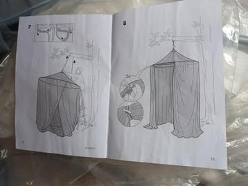 Groot en kleiner muggennet 2-p bed en 1p bed beschikbaar voor biedingen