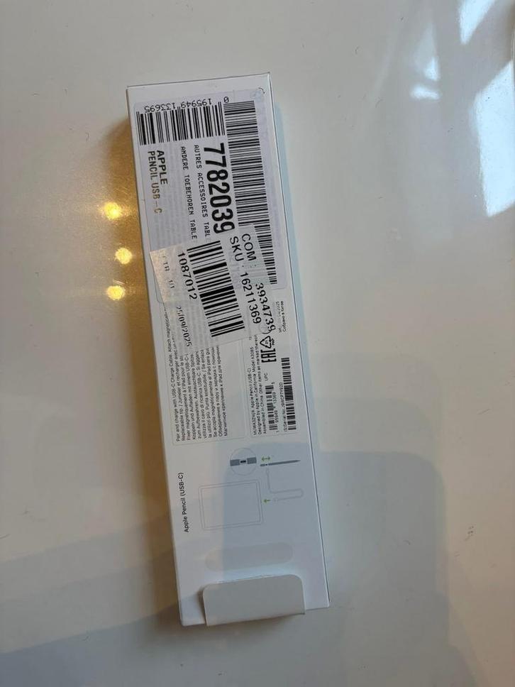 Apple Pencil (USB-C), Informatique & Logiciels, Apple iPad Tablettes, Neuf, Apple iPad, Blanc, Enlèvement ou Envoi