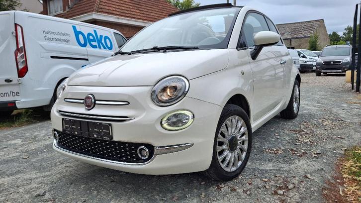Schitterende Fiat 500C cabrio 1200 benzine in nieuwe staat, Auto's, Fiat, Bedrijf, Te koop, 500C, ABS, Airbags, Airconditioning